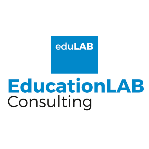 Logotipo de EducationLAB Consulting en fondo blanco