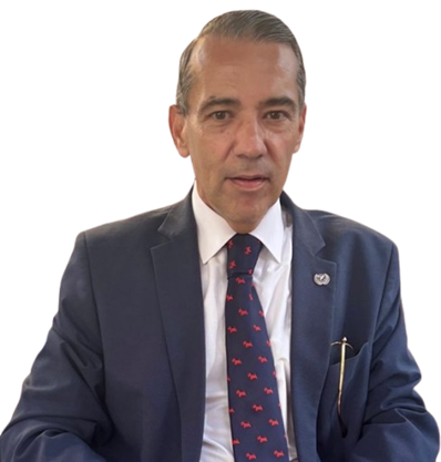 Salvador Molina, presidente de ProCom, en un congreso de periodismo